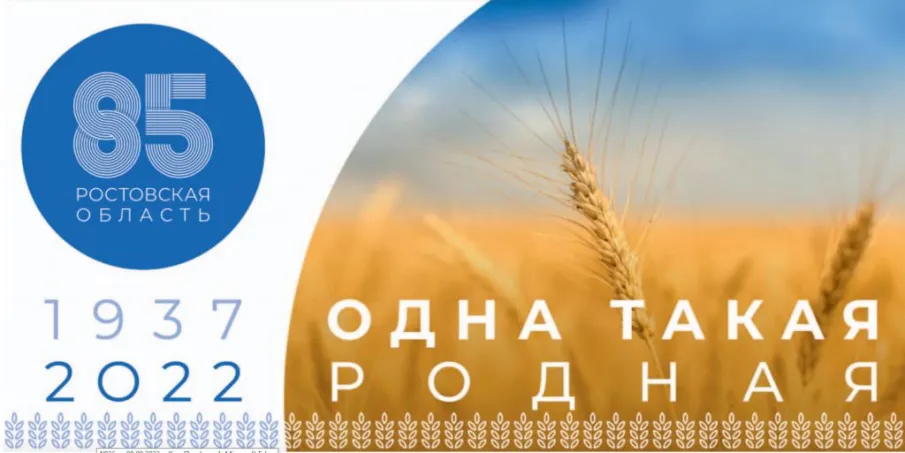Поздравление с 85-летием Ростовской области
