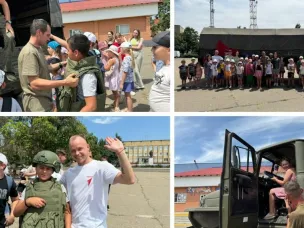 Участники СВО в гостях у детей