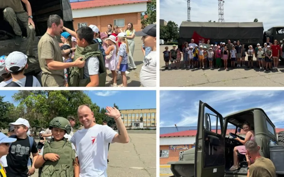 Участники СВО в гостях у детей