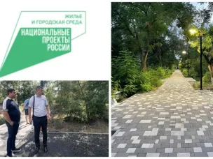 Более 70 % благоустроительных работ выполнено в парке имени В.В. Клейменова