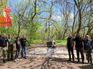 Памятник защитникам Раздорской переправы привели в порядок в рамках акции «Дон помнит»