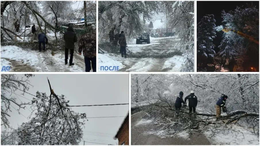 В Усть-Донецком продолжают устранять последствия непогоды