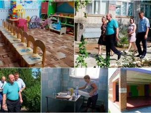 Виктор Гуснай проверил ход выполнения ремонта