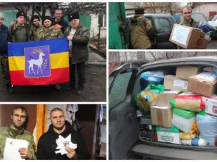 Казаки Усть-Донецкого юрта доставили очередную партию гуманитарного груза в приграничную зону СВО