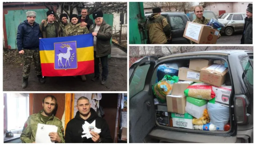 Казаки Усть-Донецкого юрта доставили очередную партию гуманитарного груза в приграничную зону СВО