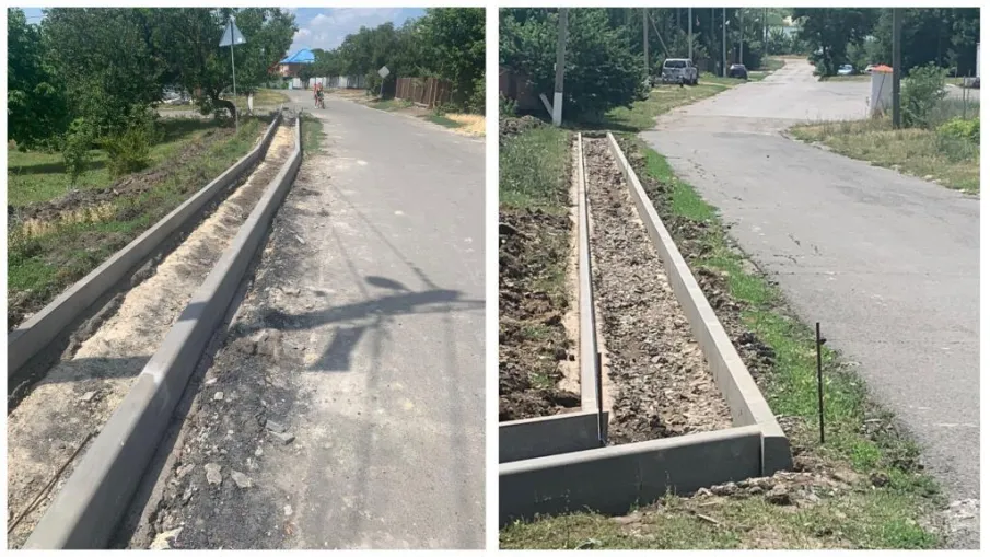В хуторе Пухляковском начаты работы по благоустройству тротуара