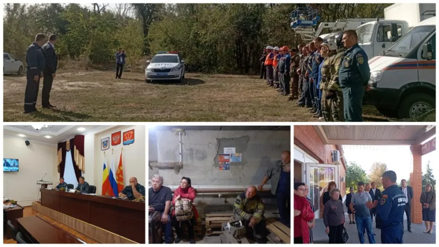 На территории Усть-Донецкого района прошли командно-штабные учения по гражданской обороне