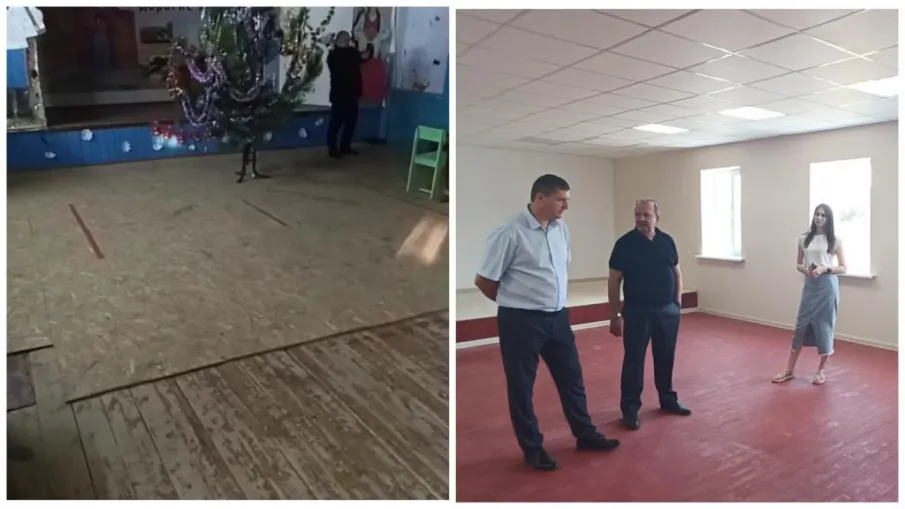 В хуторе Ещеулов заканчивается ремонт ДК