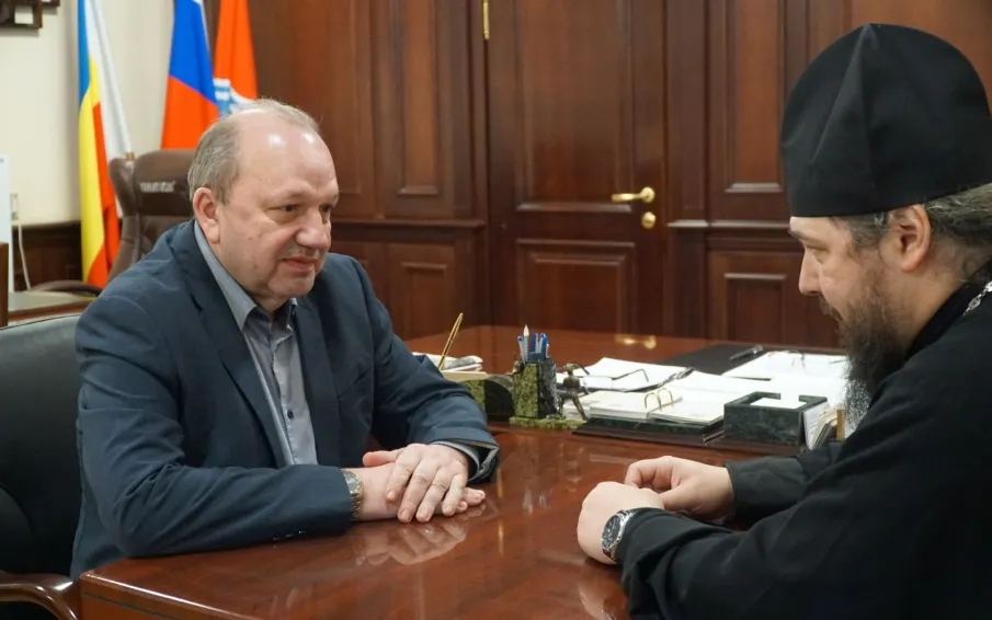 Виктор Гуснай встретился с Владыкой Антонием, епископом Волгодонским и Сальским
