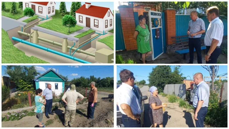 Подключение новых абонентов к системе водоснабжения в хуторах Евсеевский и Тереховский