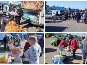 В Усть-Донецком проходит предпраздничная сельхозярмарка