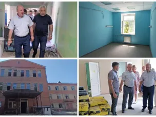 Еще один шаг к качественной медицине: Виктор Гуснай оценил ход ремонта больницы